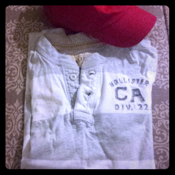 Polo Grey and white stripes. Bundled forSchandler