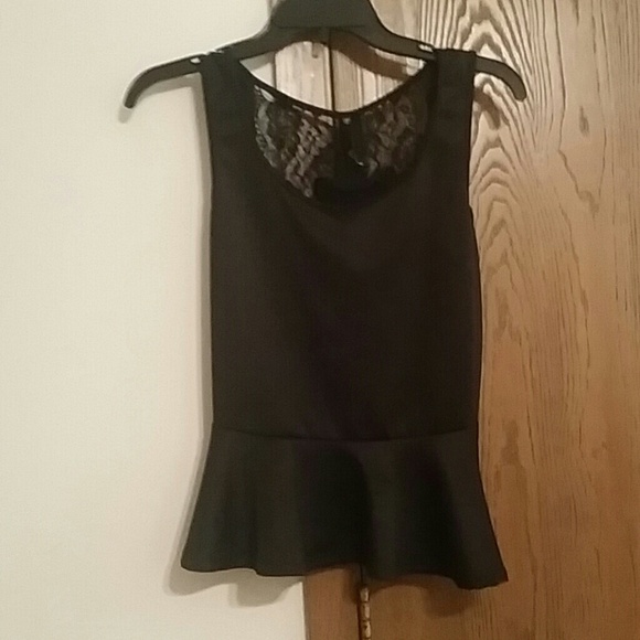 Black dressy shirt with bows on back