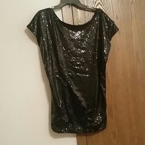 Black sequin dress