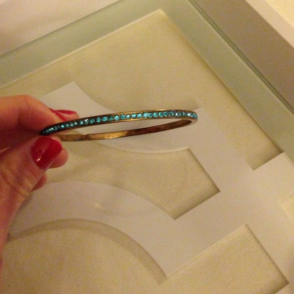 Aqua bangle bracelet