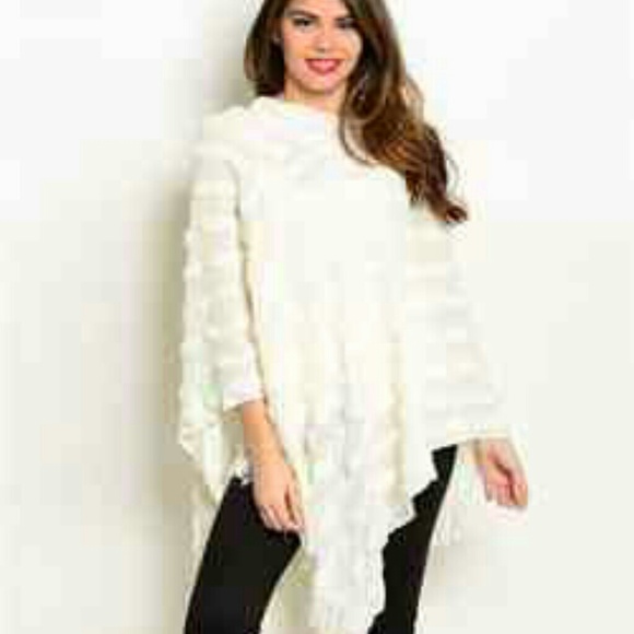 Cream poncho bundle