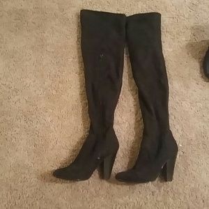 Tall black knee high boots *Reserved*