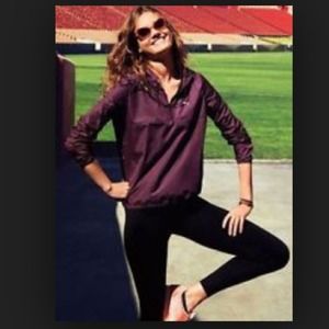 VSPINK Burgundy Hooded Anorak Rain jacket