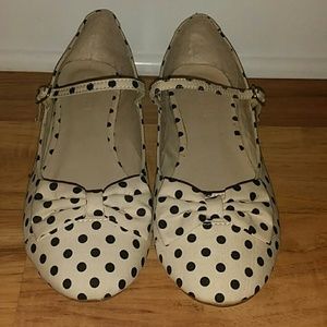 Cute pocka dot ballerina bow sandles