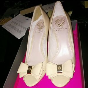 Vince Camuto Varro Patent-Leather Wedges