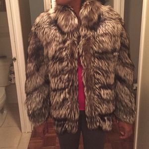 Fox fur coat