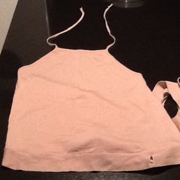 Philosophy knit halter top
