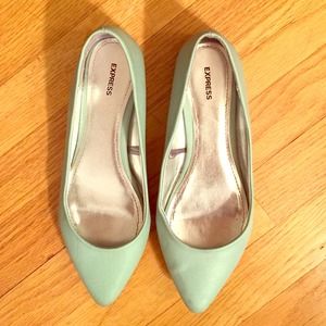 FINAL PRICE DROP! Turquoise Pointed Toe Flats