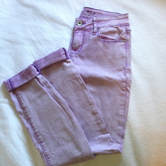 Purple jeans