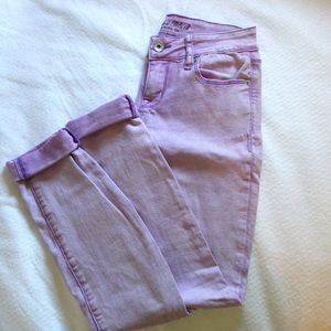 Purple jeans