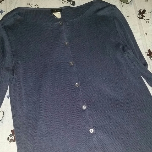 J.crew silk cardigan