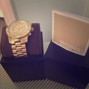 Michael Kors Runway Watch- gold