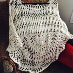 Ivory poncho
