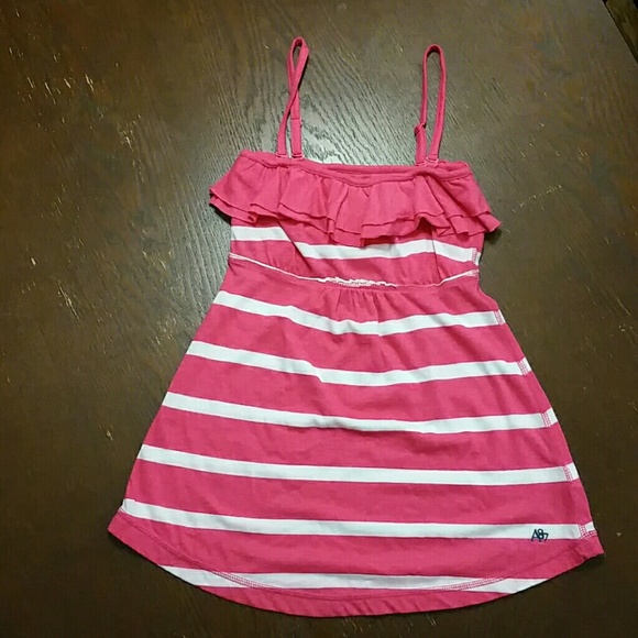 Aeropostale, Tank Top, Pink and White