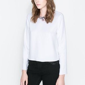 White Zara blouse