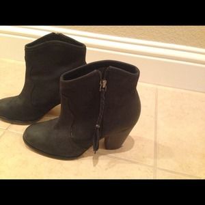 Black western style booties size 8