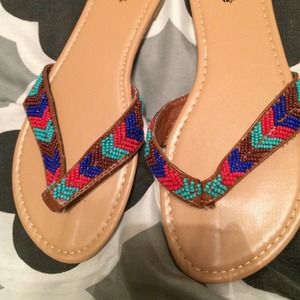 Beaded sandals