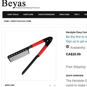 The Herstyler Easy Comb brings
