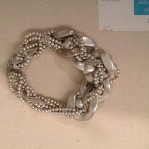 Silver chunky necklace