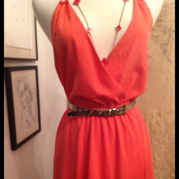 Chevron Wrap Style Maxi Dress - Very 1970's! - Picture 2 of 4