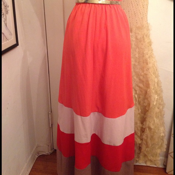 Chevron Wrap Style Maxi Dress - Very 1970's! - Picture 3 of 4