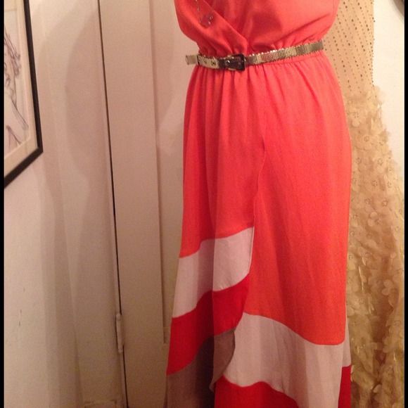 Chevron Wrap Style Maxi Dress - Very 1970's! - Picture 4 of 4