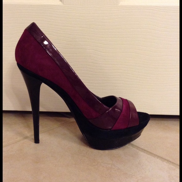 Purple and Black Jessica Simpson Pumps