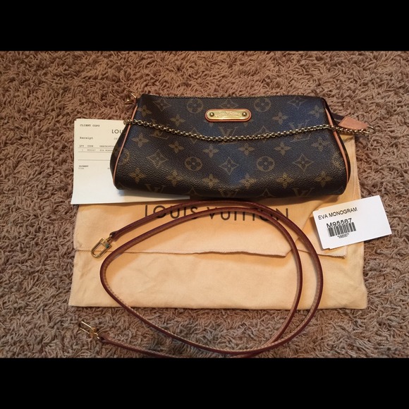 SOLD Louis Vuitton Eva clutch in monogram canvas