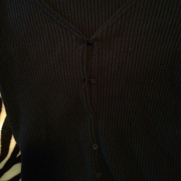 Navy New York and Co Pull Over Sweater - Picture 3 of 4