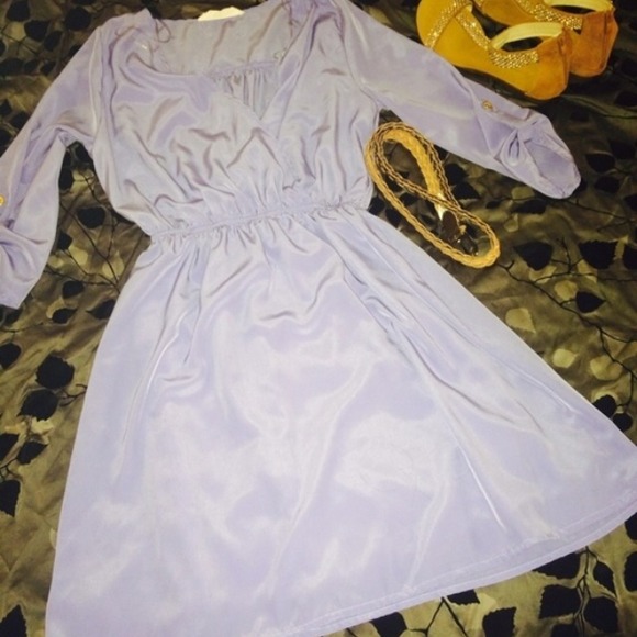 Lavender Shirt Dress