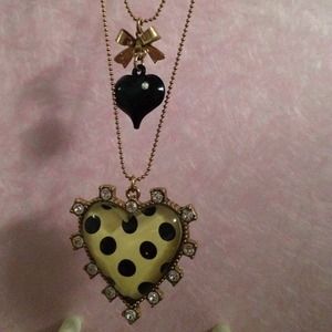 Betsy Johnson Black and White Polka Dot Jewelry