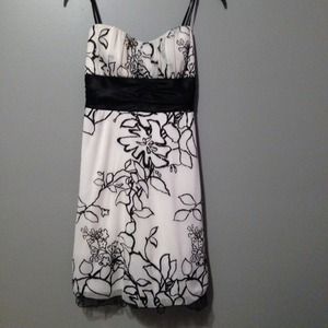 Black and white dress