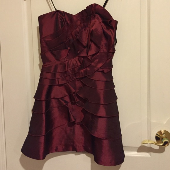 BCBG Red and Black Cocktail Dress size 0