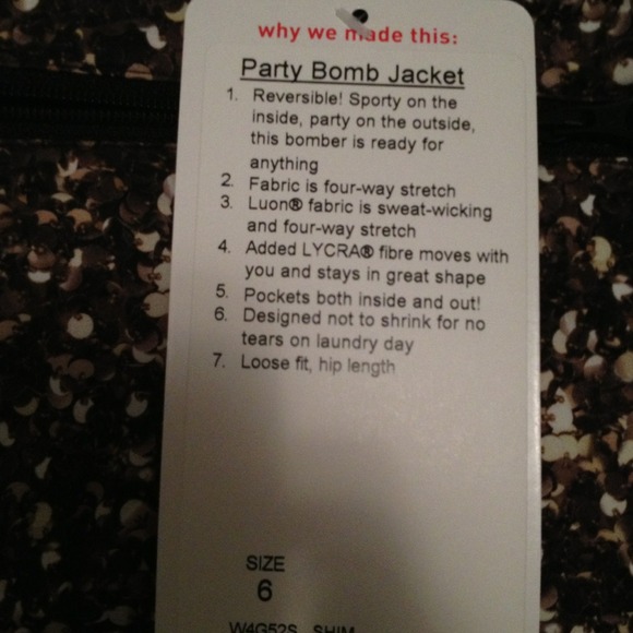 LULULEMON Party Bomb Jacket - Picture 4 of 4