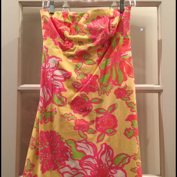 Lilly Pulitzer strapless dress
