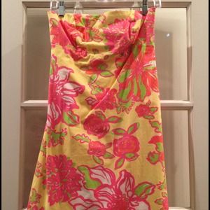 Lilly Pulitzer strapless dress