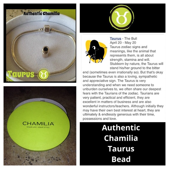 Retired Authentic Chamilia Taurus Bead