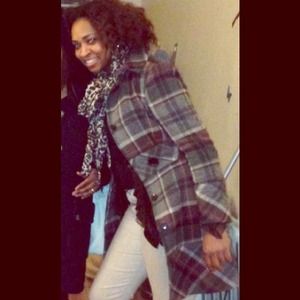 Zara plaid trench coat