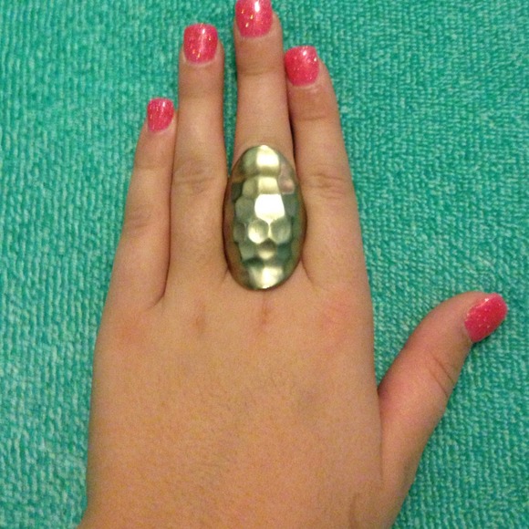 Thick gold ring