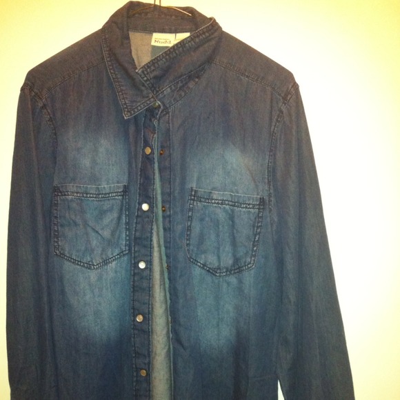 Get in style with Trendy jean cloth women blouse,
