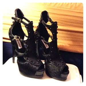 Steve Madden pony hair heels