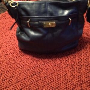 Blue (leather) authentic COACH  handbag