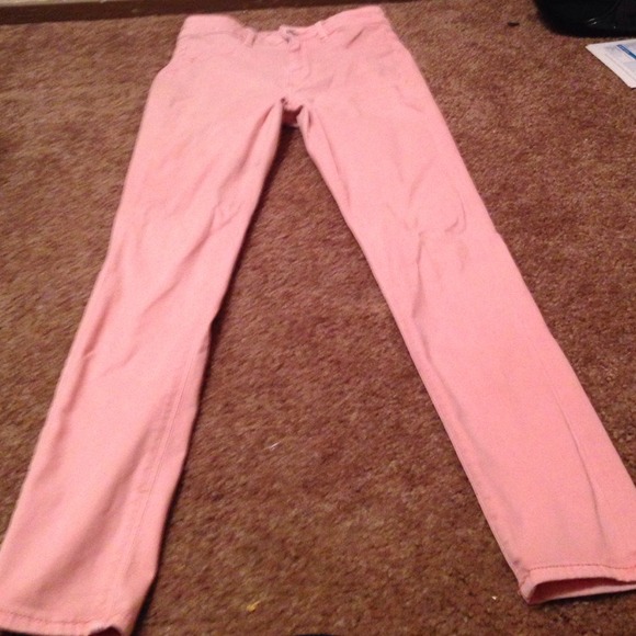 Salmon AE skinny jeans