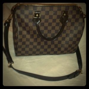 Louis vuitton speedy 35 damier ebene with handles