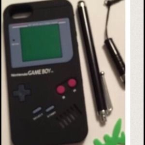 IPhone 5/5s Classic Gameboy Soft Rubber Case Black