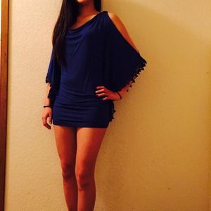 Dark Blue Mini Skirt