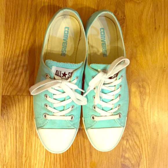 Skinny Teal Converse