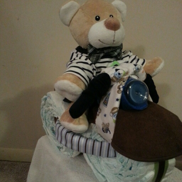 Diaper cake motorcycle - Picture 3 of 3