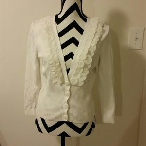 nine west white sweater