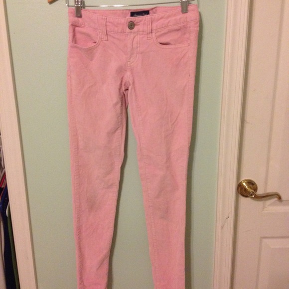 Pastel Pink corduroy  jeans.